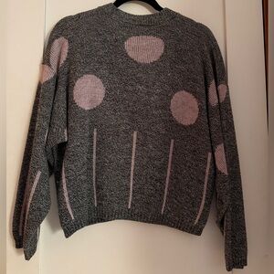 1970s sweater skirt set - small